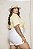 Shorts Alfaiataria Botões Off White Quality Moda Plus Size Milanjus Primavera - Imagem 2