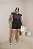 Shorts Luna Preto Quality Moda Plus Size Milanjus Primavera - Imagem 4