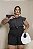 Shorts Luna Preto Quality Moda Plus Size Milanjus Primavera - Imagem 3