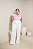 Calça Pantalona Branca Quality Moda Plus Size Milanjus Primavera - Imagem 1