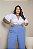 Calça Pantalona Azul Quality Moda Plus Size Milanjus Primavera - Imagem 2
