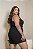 Macaquinho Preto Quality Moda Plus Size Milanjus Primavera - Imagem 2