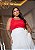 Regata Canelada Premium Vermelha Quality Moda Plus Size Milliossi Verão - Imagem 3