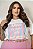 Tshirt Amor Off Quality Moda Plus Size Divas Verão - Imagem 6