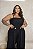 Conjunto Top e Calça Alladim Preto Quality Moda Plus Size Divas Verão - Imagem 4