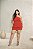 Conjunto Blusa Ombro Único e Saia Short FIvelas Vermelho Quality Moda Plus Size Divas Verão - Imagem 1