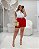 Shorts com Cinto Vermelho Quality Moda Plus Size Milanjus Verão loja - Imagem 1