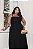 Vestido Midi com Bolso Preto Quality Moda Plus Size Divas Verão loja - Imagem 3