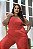 Macacão Pespontado Vermelho Quality Moda Plus Size Divas Verão loja - Imagem 4