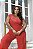 Macacão Pespontado Vermelho Quality Moda Plus Size Divas Verão loja - Imagem 3