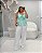 Blusa Regata Laço e Recorte Verde Quality Moda Plus Size Milliossi Verão loja - Imagem 2