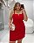 Vestido Curto Fivela Vermelho Quality Moda Plus Size Milliossi Verão loja - Imagem 2