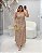Vestido Midi Canelado Estampado Quality Moda Plus Size Duas Verão loja - Imagem 1