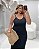 Vestido Midi Canelado Preto Quality Moda Plus Size Duas Verão loja - Imagem 2
