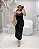 Vestido Midi Canelado Preto Quality Moda Plus Size Duas Verão loja - Imagem 1