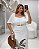 Cropped Canelado Branco Quality Moda Plus Size Duas Verão loja - Imagem 1