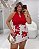 Saia Short Floral Cherry Quality Moda Plus Size Milanjus Verão loja - Imagem 2