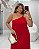 Vestido Longo Fluido Nula Manga com Detalhe em Metal Vermelho Quality Moda Plus Size Milanjus Verão loja - Imagem 2