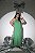 Vestido Longo Fluido Nula Manga com Detalhe em Metal Verde Quality Moda Plus Size Milanjus Verão loja - Imagem 3
