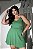 Vestido Macaquinho Verde com Alças de Strass Quality Moda Plus Size Milanjus Verão loja - Imagem 2