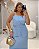 Conjunto Azul Claro Assimétrico com Saia Longuete Quality Moda Plus Size dvs - Imagem 2