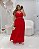 Conjunto Longo Vermelho com Detalhes em Corda e Recortes Marias Quality Moda Plus Size Divas Verão loja - Imagem 1