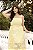 Vestido Longo Amarelo em Bordado Quality Moda Plus Size Dvs - Imagem 4
