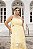 Vestido Longo Amarelo em Bordado Quality Moda Plus Size Divas Verão loja - Imagem 2