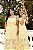 Vestido Longo Amarelo em Bordado Quality Moda Plus Size Dvs - Imagem 2