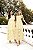 Vestido Longo Amarelo em Bordado Quality Moda Plus Size Dvs - Imagem 1