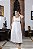 Vestido com Argola Off White Quality Moda Plus Size Divas Verão loja - Imagem 1