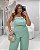 Conjunto Corselet rem Renda e Pantalona Verde Quality Moda Plus Size Divas Verão loja - Imagem 5