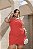 Vestido Curto em Lese Alças Largas Vermelho Quality Moda Plus Size Milliossi Verão loja - Imagem 5