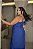Vestido Ombro Único e Fenda Azul Quality Moda Plus Size Milliossi Verão loja - Imagem 4