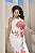 Vestido Longo Frente Única Floral Fenda Lateral Quality Moda Plus Size Milliossi Verão loja - Imagem 2