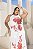 Vestido Longo Frente Única Floral Fenda Lateral Quality Moda Plus Size Milliossi Verão loja - Imagem 6