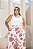 Regata Canelada Básica Off White Quality Moda Plus Size Milliossi Verão loja - Imagem 2