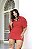 Trijunto Camisa Cropped e Saia Short Vermelho Quality Moda Plus Size Divas Verão loja - Imagem 2