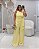 Conjunto Amarelo Blusa Assimétrica com Faixa e Calça Pantalona Quality Moda Plus Size Divas Verão loja - Imagem 1