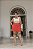 Saia Short Botão Basic Vermelho Quality Moda Plus Size Divas Verão loja - Imagem 2