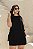 Vestido Macaquinho Camadas Preto Quality Moda Plus Size dvs Alto loja - Imagem 2