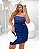 Vestido Azul Tomara que Caia Drapeado Quality Moda Plus Size rml Alto loja - Imagem 2