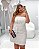 Vestido Off-White Tomara que Caia com Laço Quality Moda Plus Size rml Alto - Imagem 2