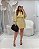 Vestido Macaquinho Amarelo Moda Plus Size Alto qbl - Imagem 1
