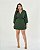 Vestido Macaquinho Verde Moda Plus Size Alto qbl - Imagem 1