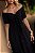 Vestido Laço e Fenda Preto Quality Moda Plus Size rml Alto loja - Imagem 2