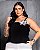 Cropped New Look Bordado Preto Quality Moda Plus Size dub loja - Imagem 2