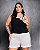 Cropped New Look Bordado Preto Quality Moda Plus Size dub loja - Imagem 5