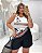 Regata Canelada Tropical Quality Moda Plus Size dub alto loja - Imagem 1