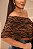 Blusa Ombro Único Drapeada Animal Print Quality Moda Plus Size dvs Alto - Imagem 2